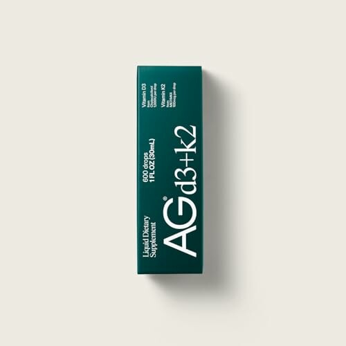 AG1 Vitamin D3 K2 liquid dietary supplement box