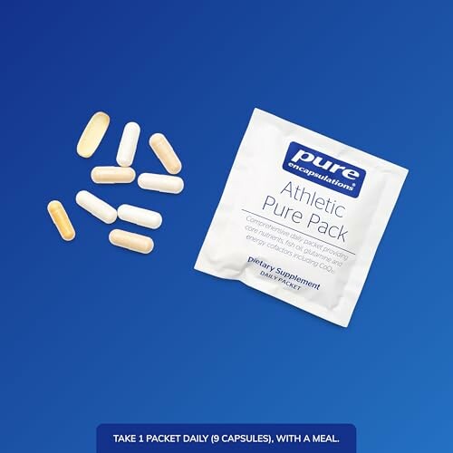 Athletic Pure Pack dietary supplement with capsules.