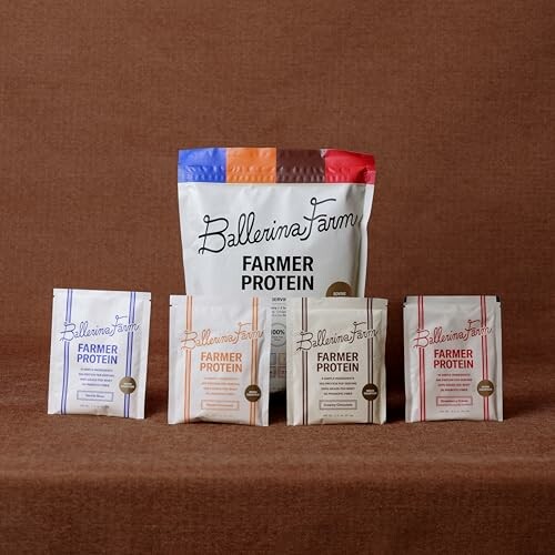 Ballerina Farm Farmer Protein packs in various flavors.