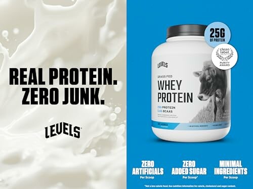 Levels Grass Fed Whey Protein Powder