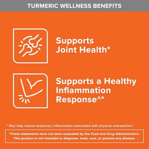 Image highlighting turmeric wellness benefits for joint health and healthy inflammation response.