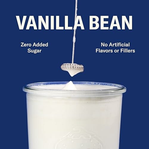 Vanilla bean milk with zero added sugar and no artificial flavors.